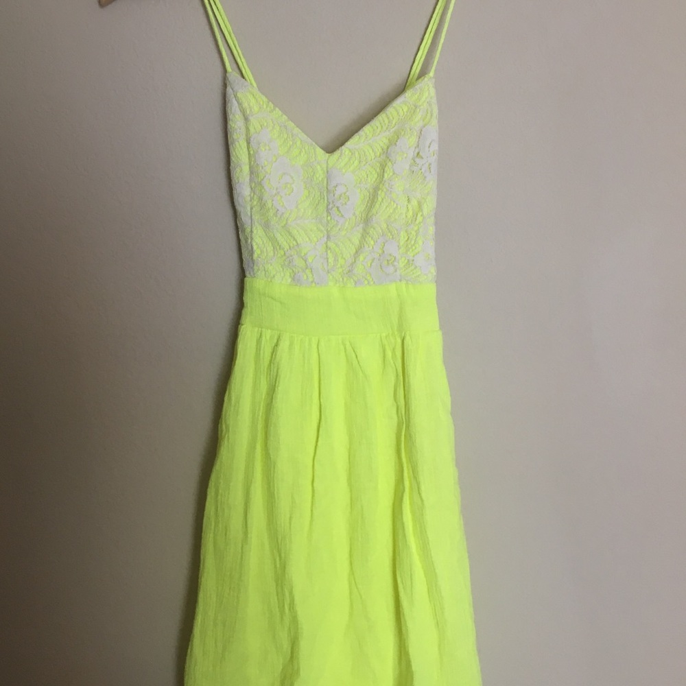 Lacey Bright Yellow Summer Dress